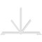 Ekena Millwork Vanguard Architectural Grade PVC Gable Bracket, 96"W x 64"H x 4"D x 4"F, 16/12 Pitch GBP096X64X0404VAN00 - alternate 3